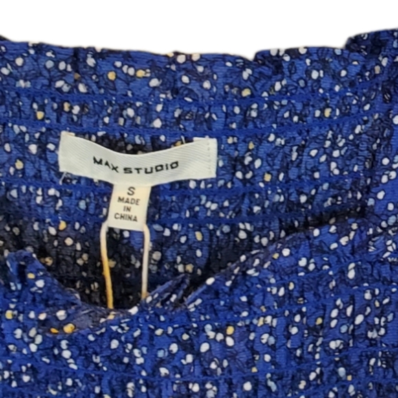 NWT MAX STUDIO Long Blue Maxi Sun Dress, Beachwear, Sz Small - Picture 14 of 16